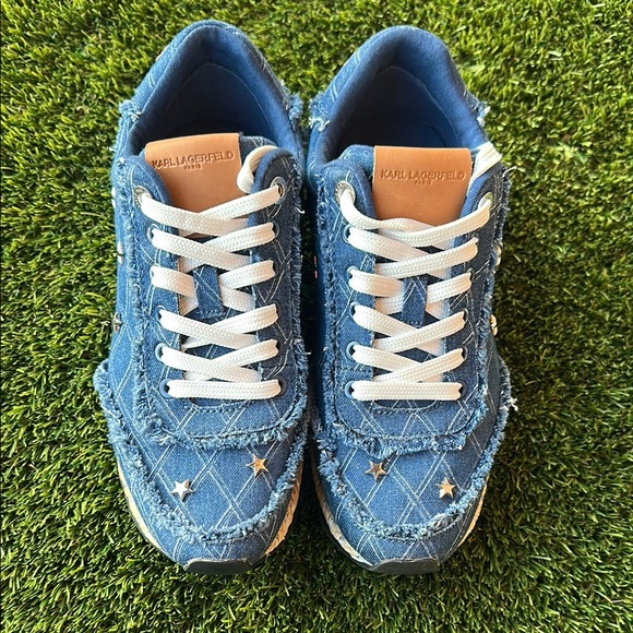 Karl Lagerfeld Meaza Lace up sneaker women’s size 7.5 - Picture 2 of 7